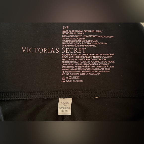 Victoria's Secret Black lace Leggings - Picture 5 of 5